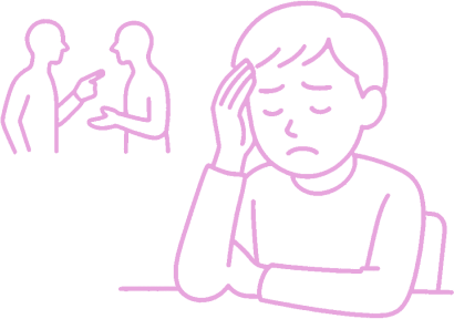 悩みイラスト